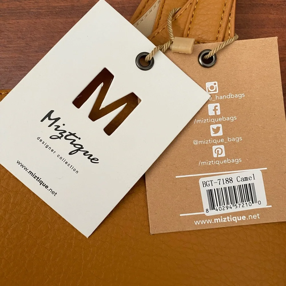 NWT Miztique Isabelle 2-in-1 Scoop Neck Tole in elegant Camel Color BGT-7188 - Picture 14 of 15